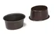 Louis Tellier 230210 Oval Aspic Plain Bottom Mold, 3"W x 2.16"D x 1.49"H, Non‑Stick Brown 1 image