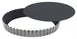 Louis Tellier 426440 Obsidian Tart Mold, 11" Dia x 1" Height, Tin‑Plated Non‑Stick Removable Bottom 1 image
