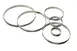Louis Tellier 824950 - 7.87" Dia x 0.78" H Tart Ring, Rolled, 4/10" Thick, Stainless Steel Pastry Ring 1 image