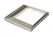 Louis Tellier 865540 Square Tart Ring, 8" x 8" x 0.78" Stainless, Rolled Edges, 4/10" Thick 1 image