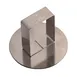 Louis Tellier 866660 Pastry Ring - Round Pusher, 1.9" Dia x 3.85" H, Stainless Steel Free-Form Design 1 image