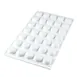 Louis Tellier MICROGEM5 Silicone Mold, 0.9" x 0.9" x 0.5" 0.16 oz, -76°F to +446°F, Dishwasher Safe 2 image