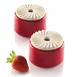 Louis Tellier PLISSE23 Mold, 2.95" Dia x 0.3" H, 6x0.77 oz, White Silicone, MULTIFLEX 220 2 image