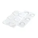 Louis Tellier PLISSE23 Mold, 2.95" Dia x 0.3" H, 6x0.77 oz, White Silicone, MULTIFLEX 220 1 image
