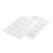 Louis Tellier PLISSE7 Candy Mold 2.95" Dia x 0.3" H 6x0.77 oz -76°F to +446°F White Baking Safe 1 image