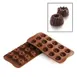 Louis Tellier SCG19 Chocolate Mold, 1.1" Dia x 0.59" H, -76°F to +446°F, Microwave Safe, Italy 1 image