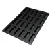 Louis Tellier SQ023 - Flexible Black Silicone Pastry Mold, 24‑Cup, Microwave & Dishwasher Safe 1 image