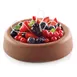 Louis Tellier SQ031 Flexible Silicone Tart Mold, Black, 6‑Compartment, 20.7 oz, Oven/Dishwasher Safe 2 image
