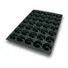 Louis Tellier SQ049 - Mid-Gugelhopf Silicone Mold, Black, 35 x 2-3/4 oz, Oven/Dishwasher Safe 1 image
