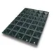 Louis Tellier SQ057 - Black Silicone Pastry Mold, 35 × 3.9 oz, Microwave Safe, Non‑Stick, Italy 1 image