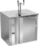 Victory VDD36HC-S 36"W x 30"D x 49"H Stainless Keg Cooler, 1/2 Barrel, Dual Faucets, Door Locks 1 image