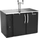 Victory VDD48HC-B Keg Cooler, 48"W x 30-1/8"D x 49-5/16"H, Black, 2 Half‑Barrel, Dual Faucet, R290 1 image