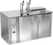 Victory VDD58HC-C-S Club‑Top Cooler, 58" x 30-1/8" x 49-5/16", 2‑Door 3‑Keg Capacity 2 Faucets, R290 1 image