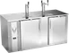 Victory VDD68HC-S Keg Cooler 68"W x 30-1/8"D x 49-5/16"H, 3-Barrel, Stainless, Faucets, R290, 1/3 HP 1 image