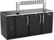 Victory VDD72HC-B-12T Keg Cooler, 72" W x 30" D x 49" H, Black 3½‑Keg, 12‑Tap Club‑Top, R290, 1/3 HP 1 image