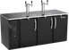 Victory VDD72HC-B Keg Cooler, 72"W x 30"D x 49"H, Black, 2‑Column Faucet Towers, 3‑Half‑Barrel 1 image