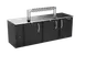 Victory VDD94HC-B-12T Draw Keg Cooler, 94×30‑1/8×49‑7/8", 5‑8½‑Barrel, Black 2‑Col 12‑Tap, Locks 1 image