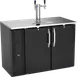 Victory VDDN48HC-B Keg Cooler, 48"W x 26-3/8"D x 49-5/16"H, Black Faucets, 2‑Barrel, ENERGY STAR 1 image