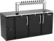 Victory VDDN72HC-B-12T Beer Cooler, 72"W X 26"D X 49"H, Finish, 3 Kegs, 12‑Tap Tower, 1/3 HP, 115V 1 image