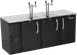 Victory VDDN78HC-B Keg Cooler 78"W X 26-1/8"D X 49-7/8"H Black 4‑Keg Faucets Locks R290 1/3 HP 1 image