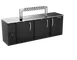 Victory VDDN94HC-B-12T Keg Cooler, 94"W x 26"D x 49"H, Black, 5 Half‑Barrel, 12‑Tap Tower, 1/3 HP 1 image