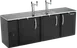 Victory VDDN94HC-B Keg Cooler 94"W x 26"D x 49"H, Black/Steel, 5 Half Barrel 2 Dual‑Faucet R290 115V 1 image