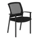 Flash Furniture HL-0010W-BK-GG Hercules Commercial Stacking Side Chair with Arms, 300 lb. weight capacity, black mesh back, upholstered seat, black steel frame 1 image