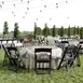 Flash Furniture LE-L-1-BK-SLAT-GG Hercules Series 800 lbs Black Folding Event Chair with Wood Look Resin Slatted Seat 2 image