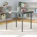 Flash Furniture RB-2424-KID-GY-GG Paige Kids 24x24 Rectangular Plastic Folding Table, Granite Gray 2 image