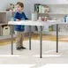 Flash Furniture RB-2424-KID-WH-GG Paige Kids 24x24 Rectangular Plastic Folding Table, Granite White 1 image