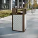 Flash Furniture UB-OTB-67W-BRN-SLV-GG Outdoor/Indoor Trash Receptacle 2 image