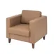 Flash Furniture ZB-8921-1S-COGNAC-GG Hercules Artemis Reception Chair, 33"W x 31-1/4"D x 32-1/2"H, LeatherSoft Upholstery, USB Ports 1 image
