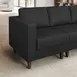 Flash Furniture ZB-8921C-LA-BLK-GG Hercules Artemis Left Arm Reception Chair, 28.25"W x 31.5"D x 31.75"H, LeatherSoft Upholstery, Black 2 image