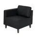Flash Furniture ZB-8921C-LA-BLK-GG Hercules Artemis Left Arm Reception Chair, 28.25"W x 31.5"D x 31.75"H, LeatherSoft Upholstery, Black 1 image