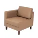 Flash Furniture ZB-8921C-LA-COGNAC-GG Hercules Artemis Left Arm Reception Chair, 28.25"W x 31.5"D x 31.75"H, LeatherSoft Upholstery, Cognac 1 image