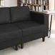 Flash Furniture ZB-8921C-RA-BLK-GG Hercules Artemis Reception Chair, 28.25W x 31.5D, LeatherSoft Upholstery, USB Ports, Black 2 image