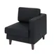Flash Furniture ZB-8921C-RA-BLK-GG Hercules Artemis Reception Chair, 28.25W x 31.5D, LeatherSoft Upholstery, USB Ports, Black 1 image