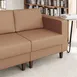 Flash Furniture ZB-8921C-RA-COGNAC-GG Hercules Artemis Reception Chair, 28.25"W x 31.5"D, LeatherSoft Upholstery, Cognac 2 image