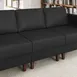 Flash Furniture ZB-8921M-BLK-GG Artemis Reception Chair, 28.25W x 31.5D x 31.75H, LeatherSoft Upholstery, Black 2 image