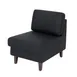 Flash Furniture ZB-8921M-BLK-GG Artemis Reception Chair, 28.25W x 31.5D x 31.75H, LeatherSoft Upholstery, Black 1 image