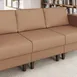 Flash Furniture ZB-8921M-COGNAC-GG Hercules Artemis Middle Reception Chair, 28.25W x 31.5D x 31.75H, LeatherSoft Upholstery, Walnut Legs 2 image
