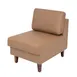 Flash Furniture ZB-8921M-COGNAC-GG Hercules Artemis Middle Reception Chair, 28.25W x 31.5D x 31.75H, LeatherSoft Upholstery, Walnut Legs 1 image