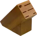 Dexter #1-S6 Traditional Slant Block Knife Rack, 6‑Slot Wood Block, 12" Length, Kitchen Storage 1 image