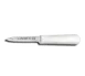 Dexter 15663 Paring Knife, 3" Stamped Spear‑Point Blade, Steel, White Plastic Handle - 1/Pack 1 image