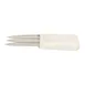 Dexter 15753 Bread Scoring Knife – 3 × 3‑¼″ DEXSTEEL Blades, White Polypropylene Handle 1 image