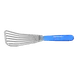 Dexter 19673H Sani-Safe Turner, 6½" x 3" Slotted Stainless Steel with Blue Handle, NSF, Made in USA 1 image