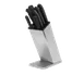 Dexter 20334 SofGrip SB-8 Knife Block Rack, Stainless Steel 8‑Slot Block Holds Eight Knives - Set 1 image