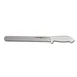 Dexter 24273 SofGrip Duo‑Edge Slicer Knife, 12" White Rubber Handle, Steel, Made In USA – Pack 1 image