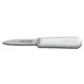 Dexter 24333 Paring Knife, 3" Stamped Spear‑Point Blade, Stainless Steel, White Rubber Handle 1 image