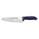 Dexter 36005P Chef Knife – 8" Stamped, DEXSTEEL Carbon Blade, Purple Plastic Handle, NSF 1 image